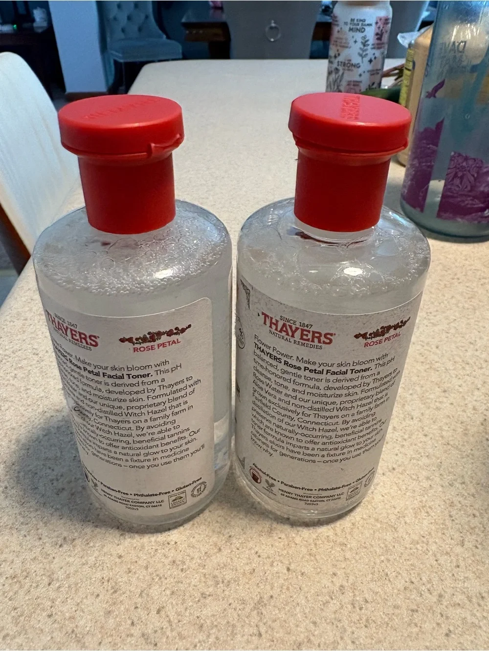 Thayers Facial Toner Witch Hazel Rose Petal x2 Glowing Skin